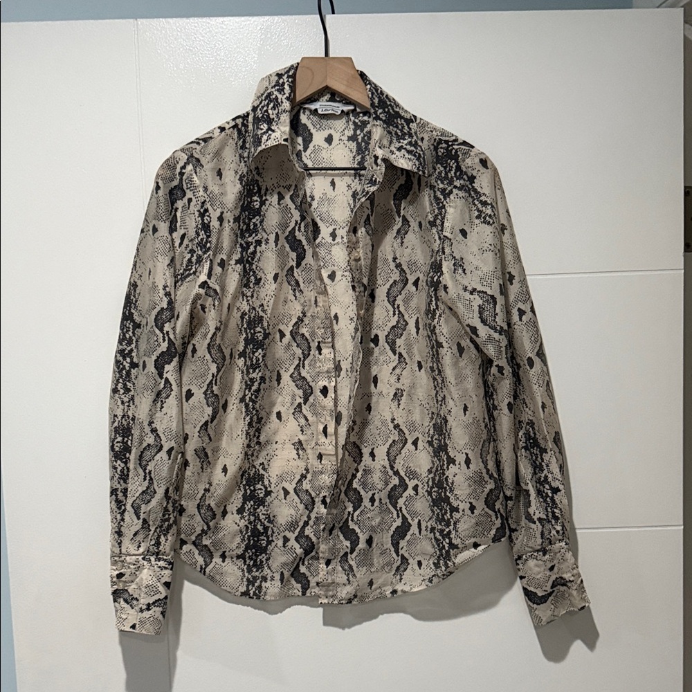 & Other Stories Snake Print Top